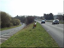 SP0773 : Southbound A435 Alcester Road and slip road south of Inkford by Robin Stott