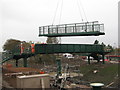 NT3364 : Bridge building underway by M J Richardson