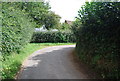 Bend in the road near South hill Farm