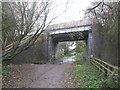 Railway bridge (disused) over Meadow Gate Lane