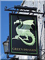 Sign for The Green Dragon, Churchgate, EN8