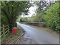 Castle Lane bridge over former railway line