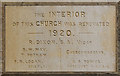 St Michael, Stockwell - Memorial stone