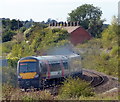 Train on the railway line to Birmingham