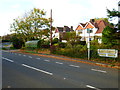 Bus stop on B2150 opposite junction with School Lane