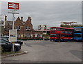 Lymington Town railway station name sign 