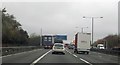 Advance warning of M42 junction by Parkhill Wood