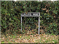 Grove Way sign