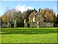 Battle Lodge and gate