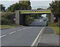 SP4092 : Railway bridge crossing the A5 Watling Street by Mat Fascione