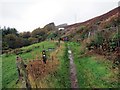 SS7693 : Llwybr Ffarm y Bwlch / Bwlch Farm path by Alan Richards