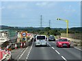 SK4928 : Widening of the A453, August 2014 by David Dixon
