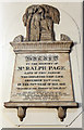 St Mary Magdalen, Bermondsey - Wall monument