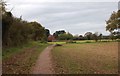 Footpath at edge of field, Spennells, Kidderminster