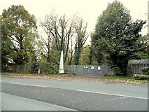 TQ0272 : Memorial on Wraysbury Road, Hythe End by David Howard