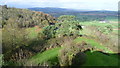 View north-westwards from Montgomery Castle