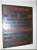 TQ2913 : St John the Baptist, Clayton: memorial to an Archdeacon by Basher Eyre