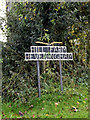 TM3272 : Hill Farm, Heveningham sign by Geographer
