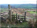 Stile onto Workhouse Slack from the Calderdale Way