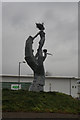 Sculpture on Shillinghill Roundabout, Alloa