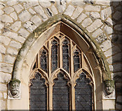 TQ3385 : St Jude, Mildmay Grove - Window detail by John Salmon