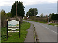 SK6884 : Village entrance sign at Sutton cum Lound by Alan Murray-Rust