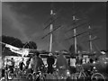 TQ3877 : Midsummer Madness (1): the Cutty Sark at night by Stephen Craven