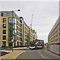 Bus turning out of Station Place