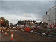 TQ0979 : Road works on North Hyde Road, Hayes by David Howard
