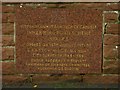NY4056 : Inscribed stone, Hardwicke Circus, Carlisle by Graham Robson