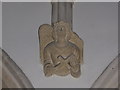 SK9716 : Church of St Mary: Angel Corbel by Bob Harvey