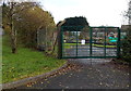 SS9681 : Pencoed Allotments entrance gate by Jaggery