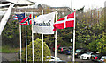 Flags at Radisson Blu Hotel