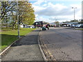 Entrance to the Jaguar LandRover works off Lode Lane