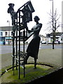 Factory worker sculpture, Sion Mills