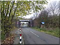 Disused mineral line bridge and bridleway sign