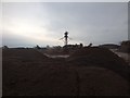 Sand stockpiles