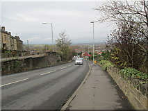 SE2419 : Slaithwaite Road - viewed from Lees Hall Road by Betty Longbottom