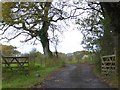 Access road to Stapleford farm