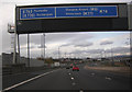 M74 westbound  near Polmadie