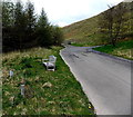 Pathside bench in Gilfach Goch