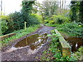 Priest Lane crosses bridge and becomes a bridleway