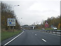 A59 nears Whiteacre Lane overbridge