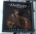 Sign for the Halfway House, Polbathic