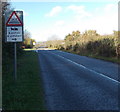 Grid across the B4280 ahead near Pencoed