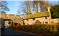 The main gate and the Almonry, Brecon Cathedral