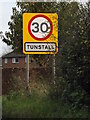 Tunstall Village Name sign