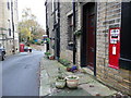 SE0426 : Letter box, High Street, Luddenden by Humphrey Bolton