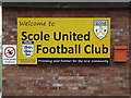 TM1579 : Scole United Football Club sign by Geographer