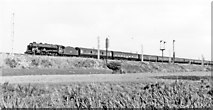 SK2104 : Down express on the West Coast Main Line at Tamworth, 1961 by Ben Brooksbank